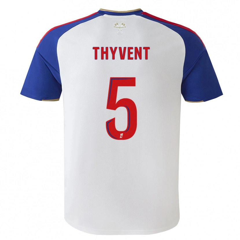Danxen Enfant Maillot Estéban Thyvent #5 Bleu Royal Rouge Blanc Tenues Domicile 2026/27 T-Shirt