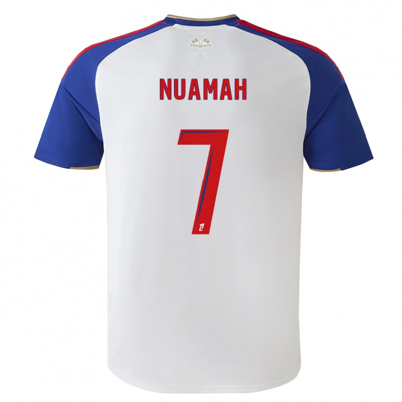 Danxen Enfant Maillot Ernest Nuamah #7 Bleu Royal Rouge Blanc Tenues Domicile 2026/27 T-Shirt