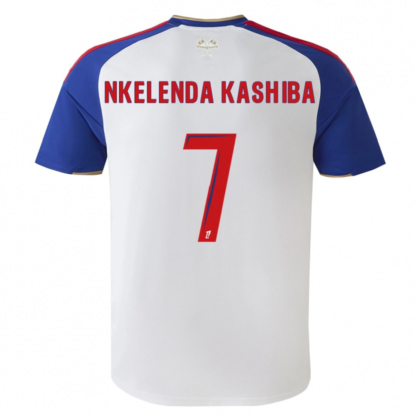 Danxen Enfant Maillot Jason Nkelenda Kashiba #7 Bleu Royal Rouge Blanc Tenues Domicile 2026/27 T-Shirt