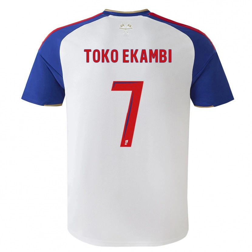 Danxen Enfant Maillot Karl Toko Ekambi #7 Bleu Royal Rouge Blanc Tenues Domicile 2026/27 T-Shirt