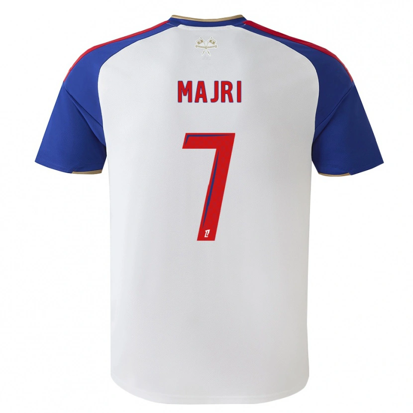 Danxen Enfant Maillot Amel Majri #7 Bleu Royal Rouge Blanc Tenues Domicile 2026/27 T-Shirt