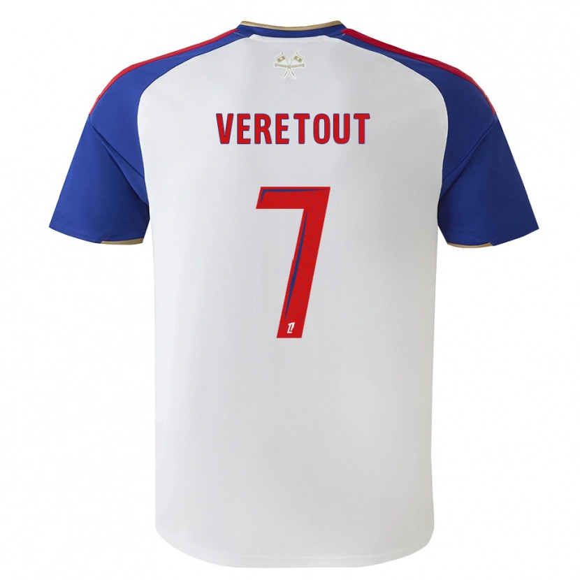 Danxen Enfant Maillot Jordan Veretout #7 Bleu Royal Rouge Blanc Tenues Domicile 2026/27 T-Shirt