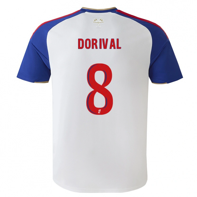 Danxen Enfant Maillot Pierre Dorival #8 Bleu Royal Rouge Blanc Tenues Domicile 2026/27 T-Shirt