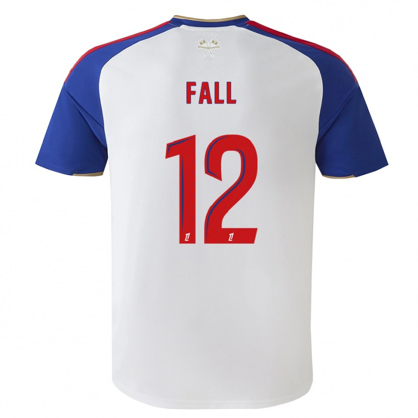 Danxen Enfant Maillot Ibrahima Fall #12 Bleu Royal Rouge Blanc Tenues Domicile 2026/27 T-Shirt