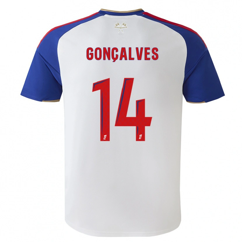Danxen Enfant Maillot Tiago Gonçalves #14 Bleu Royal Rouge Blanc Tenues Domicile 2026/27 T-Shirt