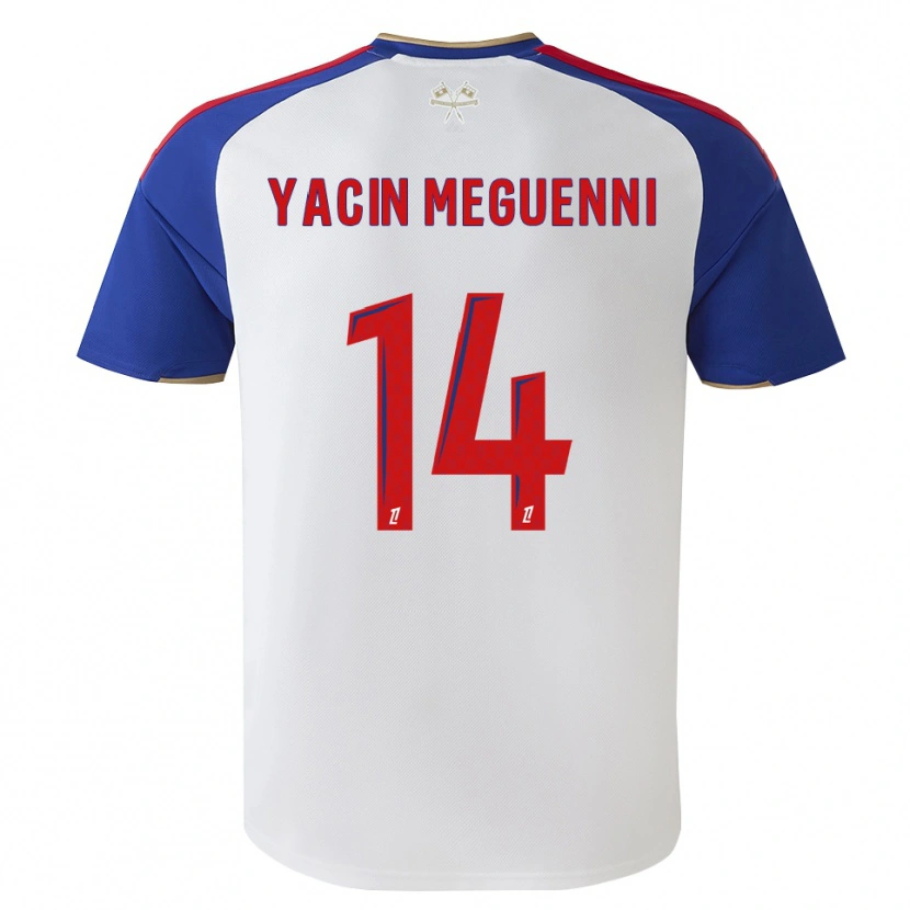 Danxen Enfant Maillot Mohamed Yacin Meguenni #14 Bleu Royal Rouge Blanc Tenues Domicile 2026/27 T-Shirt