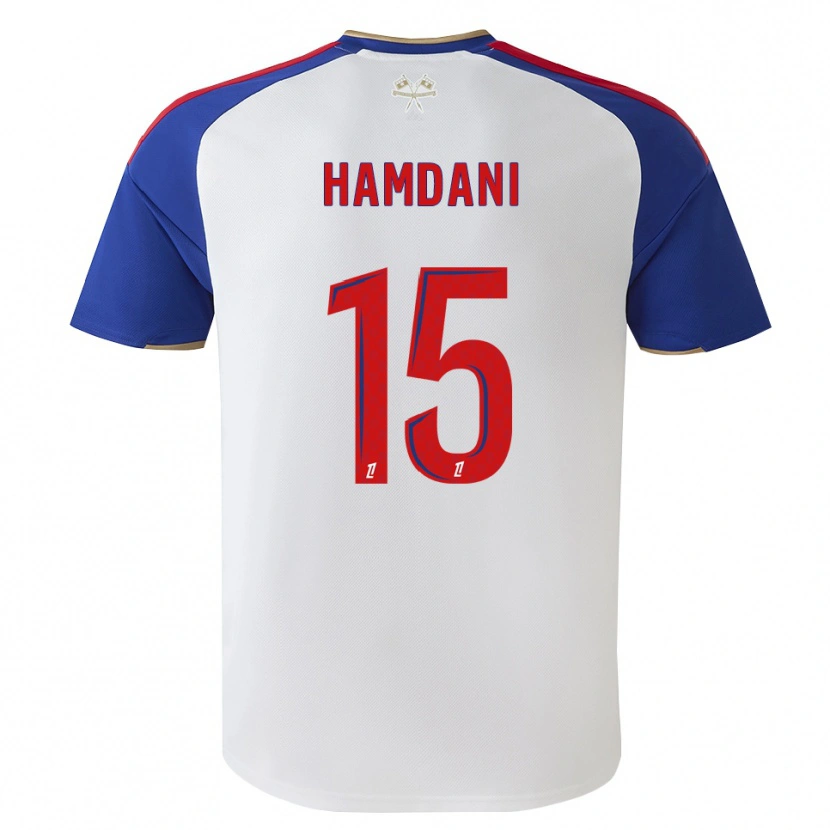 Danxen Enfant Maillot Adil Hamdani #15 Bleu Royal Rouge Blanc Tenues Domicile 2026/27 T-Shirt