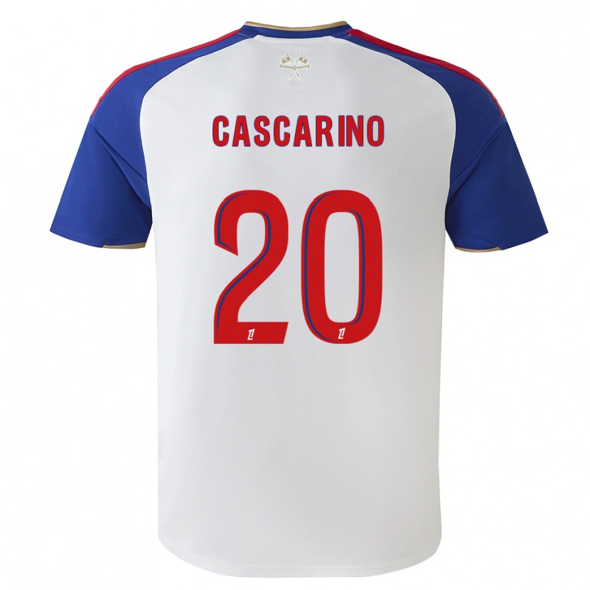 Danxen Enfant Maillot Delphine Cascarino #20 Bleu Royal Rouge Blanc Tenues Domicile 2026/27 T-Shirt