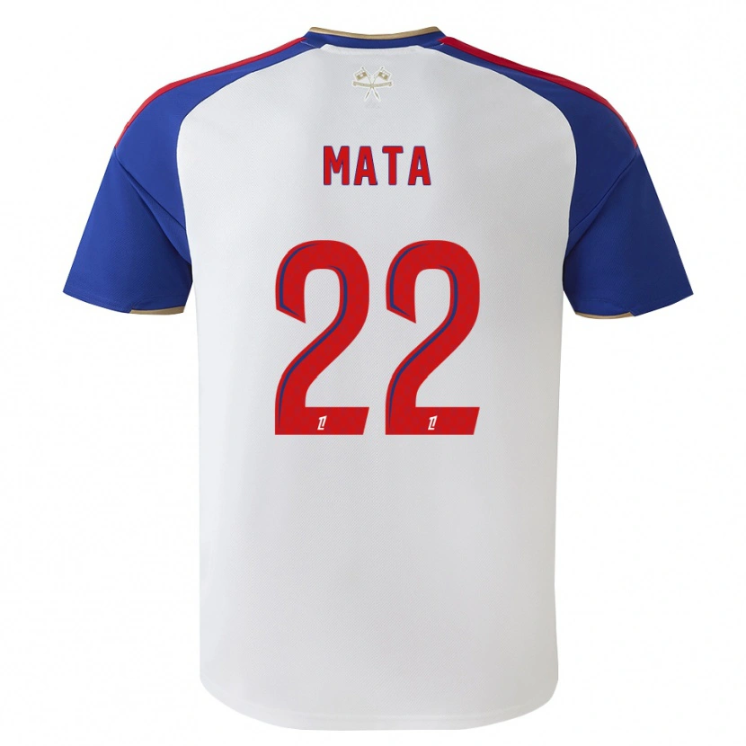Danxen Enfant Maillot Clinton Mata #22 Bleu Royal Rouge Blanc Tenues Domicile 2026/27 T-Shirt