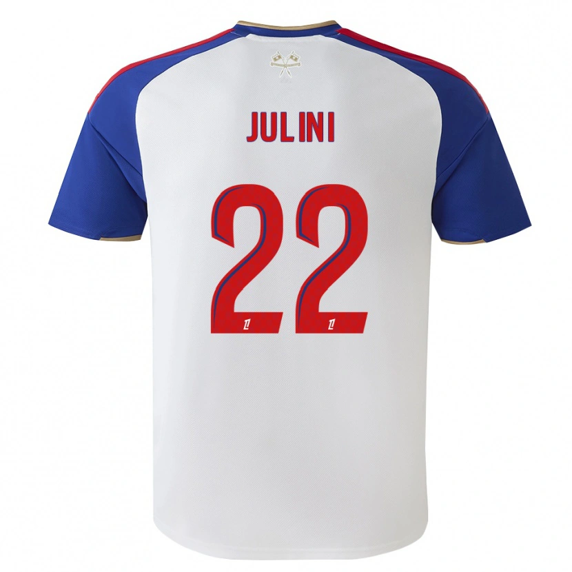 Danxen Enfant Maillot Sally Julini #22 Bleu Royal Rouge Blanc Tenues Domicile 2026/27 T-Shirt