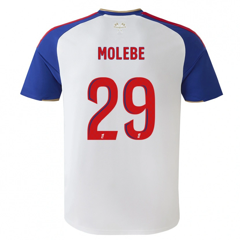 Danxen Enfant Maillot Enzo Molebe #29 Bleu Royal Rouge Blanc Tenues Domicile 2026/27 T-Shirt