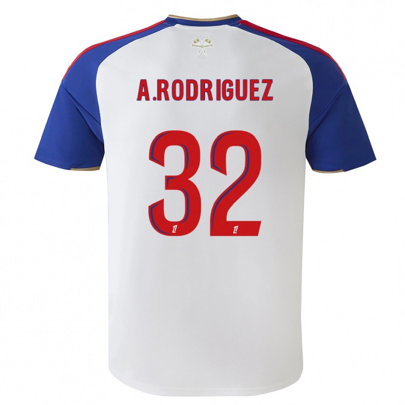 Danxen Enfant Maillot Alejandro Gomes Rodríguez #32 Bleu Royal Rouge Blanc Tenues Domicile 2026/27 T-Shirt