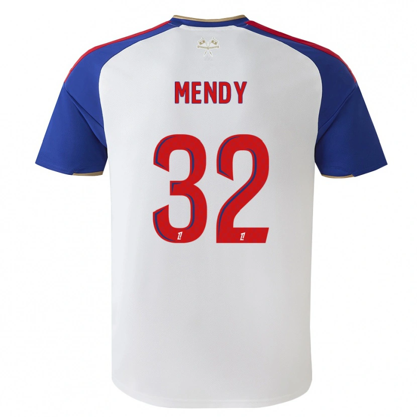 Danxen Enfant Maillot Maeline Mendy #32 Bleu Royal Rouge Blanc Tenues Domicile 2026/27 T-Shirt