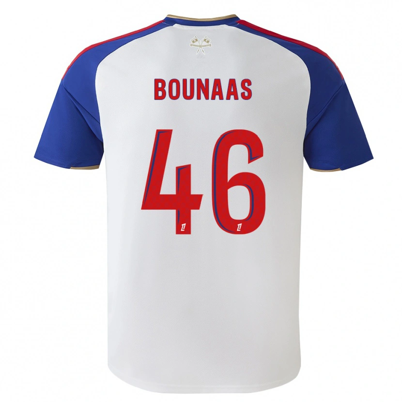 Danxen Enfant Maillot Idris Bounaas #46 Bleu Royal Rouge Blanc Tenues Domicile 2026/27 T-Shirt