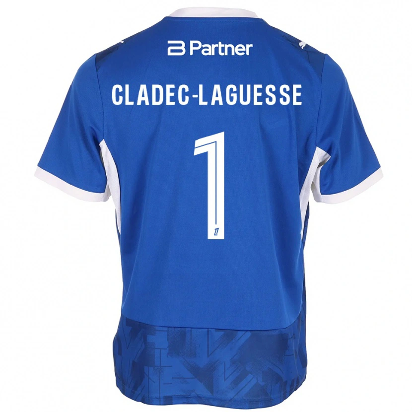 Danxen Enfant Maillot Christopher Cladec-Laguesse #1 Bleu Moyen Blanc Tenues Domicile 2026/27 T-Shirt