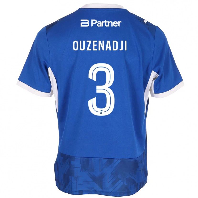 Danxen Enfant Maillot Anis Ouzenadji #3 Bleu Moyen Blanc Tenues Domicile 2026/27 T-Shirt