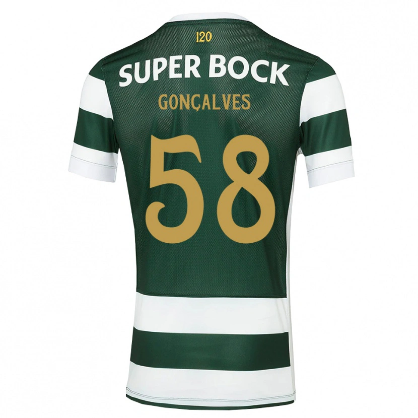 Danxen Enfant Maillot Flávio Gonçalves #58 Darkslategray Blanc Tenues Domicile 2026/27 T-Shirt