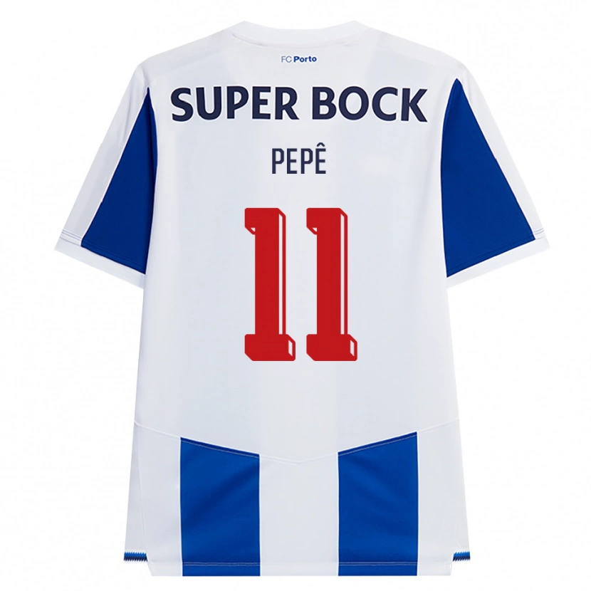 Danxen Enfant Maillot Pepê #11 Bleu Blanc Rouge Tenues Domicile 2026/27 T-Shirt