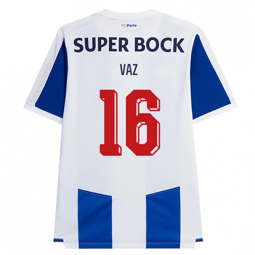 Danxen Enfant Maillot Matilde Vaz #16 Bleu Blanc Rouge Tenues Domicile 2026/27 T-Shirt