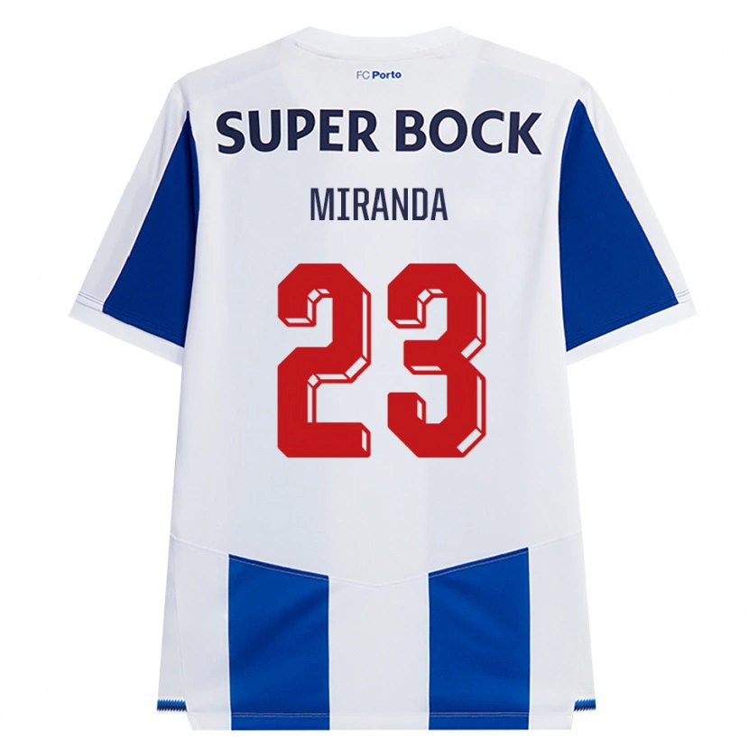 Danxen Enfant Maillot João Miranda #23 Bleu Blanc Rouge Tenues Domicile 2026/27 T-Shirt