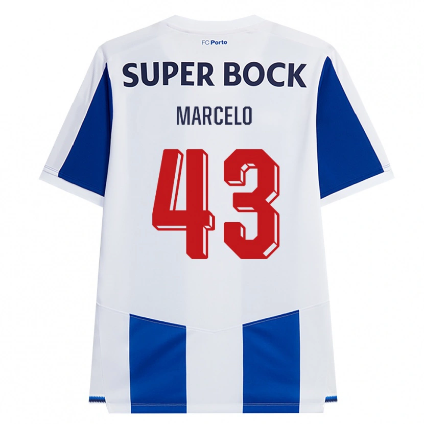 Danxen Enfant Maillot Joao Marcelo #43 Bleu Blanc Rouge Tenues Domicile 2026/27 T-Shirt
