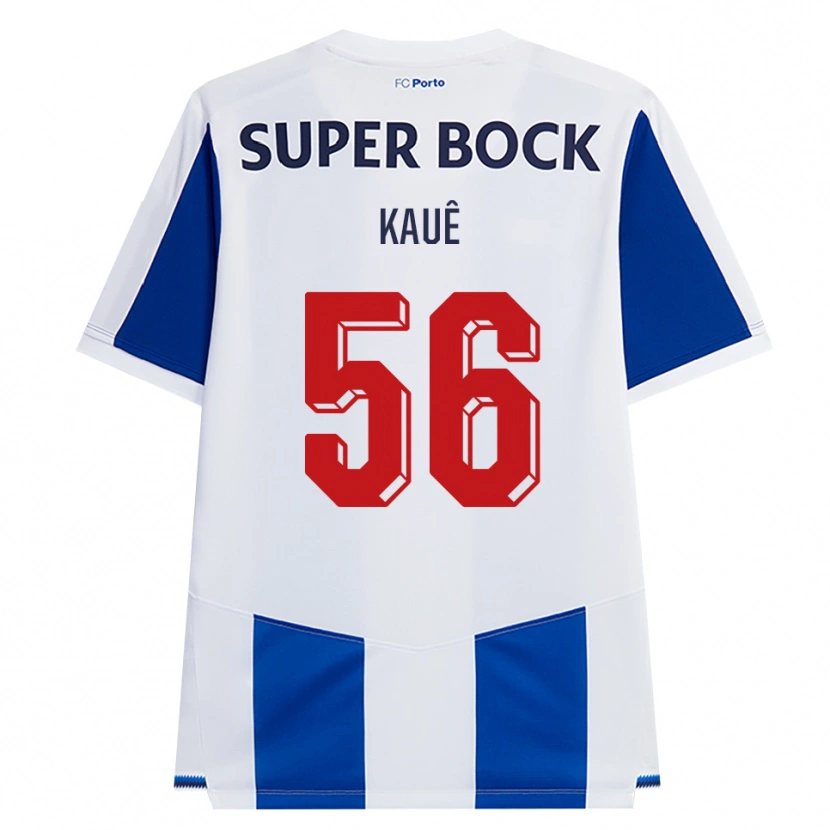 Danxen Enfant Maillot Kauê Rodrigues Pessanha #56 Bleu Blanc Rouge Tenues Domicile 2026/27 T-Shirt