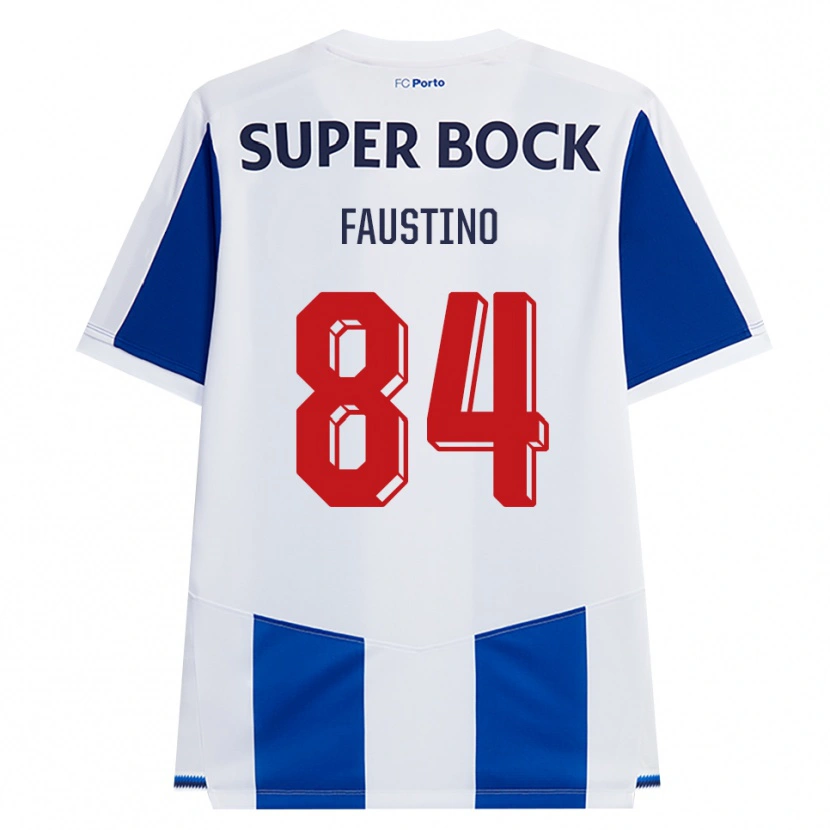 Danxen Enfant Maillot Levi Faustino #84 Bleu Blanc Rouge Tenues Domicile 2026/27 T-Shirt