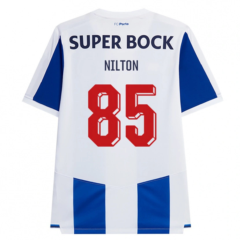 Danxen Enfant Maillot Nilton #85 Bleu Blanc Rouge Tenues Domicile 2026/27 T-Shirt