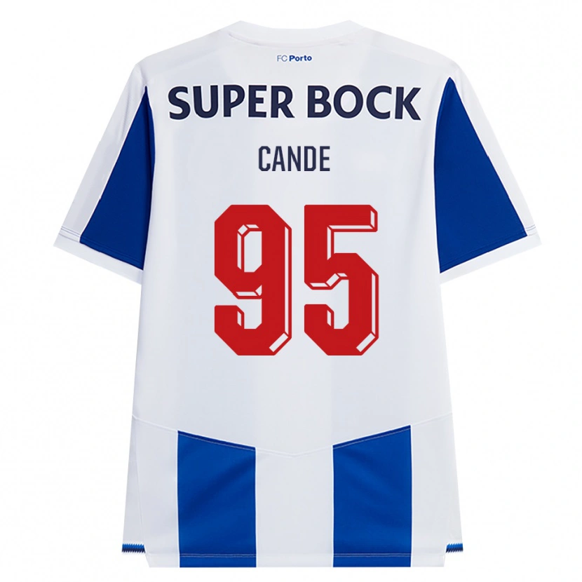 Danxen Enfant Maillot Anhá Cande #95 Bleu Blanc Rouge Tenues Domicile 2026/27 T-Shirt