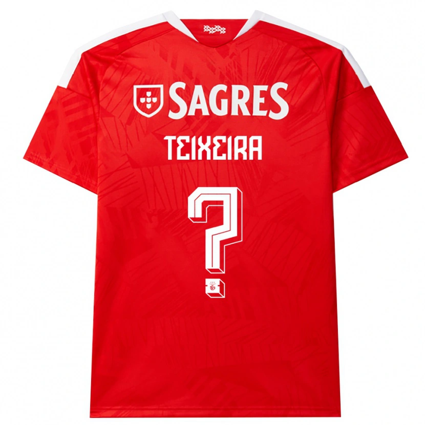 Danxen Enfant Maillot Ricardo Teixeira #0 Rouge Blanc Jaune Tenues Domicile 2026/27 T-Shirt