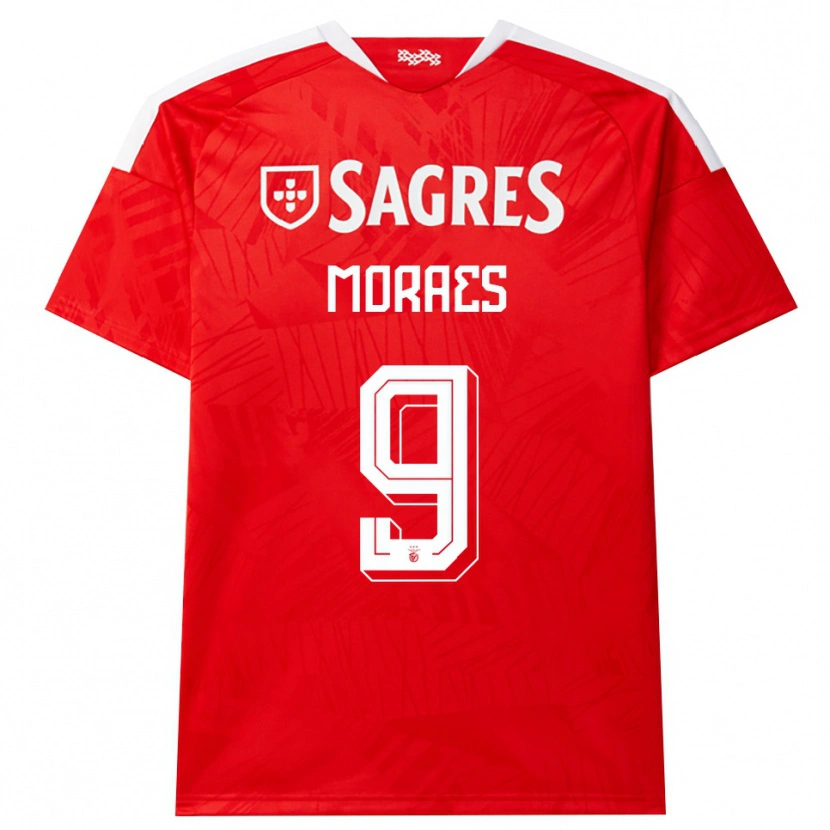 Danxen Enfant Maillot Luca Moraes #9 Rouge Blanc Jaune Tenues Domicile 2026/27 T-Shirt