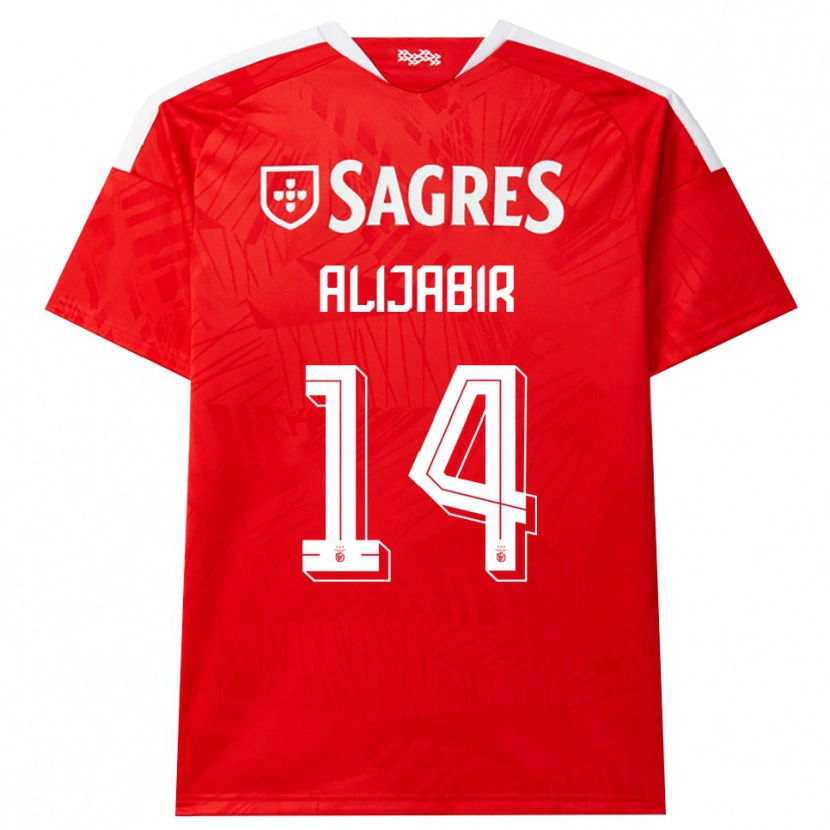 Danxen Enfant Maillot Sheikhan Alijabir #14 Rouge Blanc Jaune Tenues Domicile 2026/27 T-Shirt