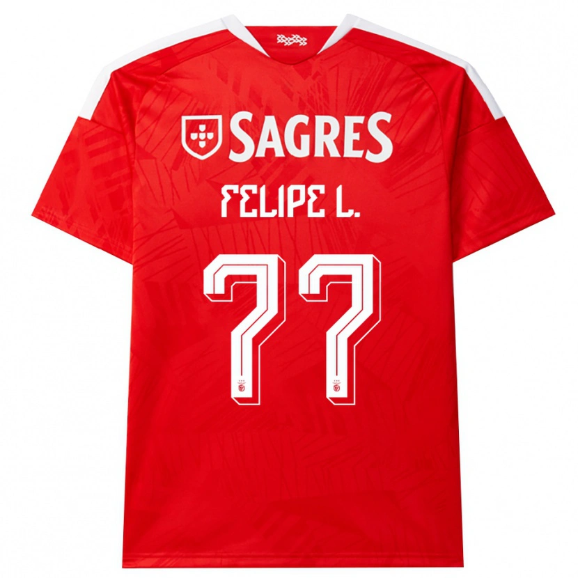 Danxen Enfant Maillot Felipe Lima #77 Rouge Blanc Jaune Tenues Domicile 2026/27 T-Shirt