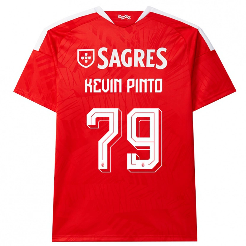 Danxen Enfant Maillot Kevin Pinto #79 Rouge Blanc Jaune Tenues Domicile 2026/27 T-Shirt