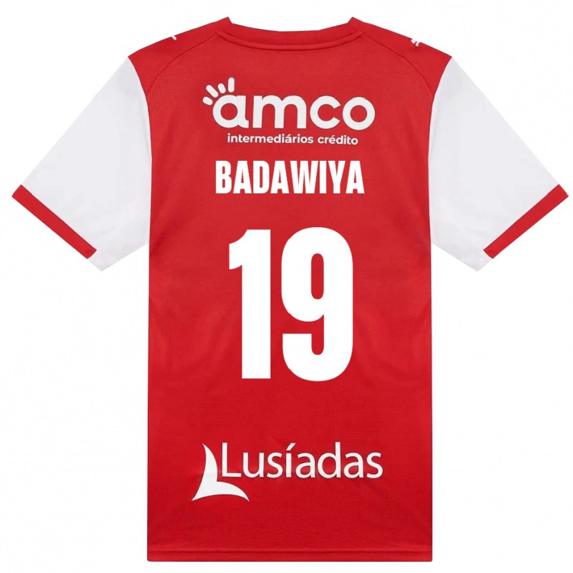 Danxen Enfant Maillot Rola Badawiya #19 Blanc Rouge Noir Tenues Domicile 2026/27 T-Shirt