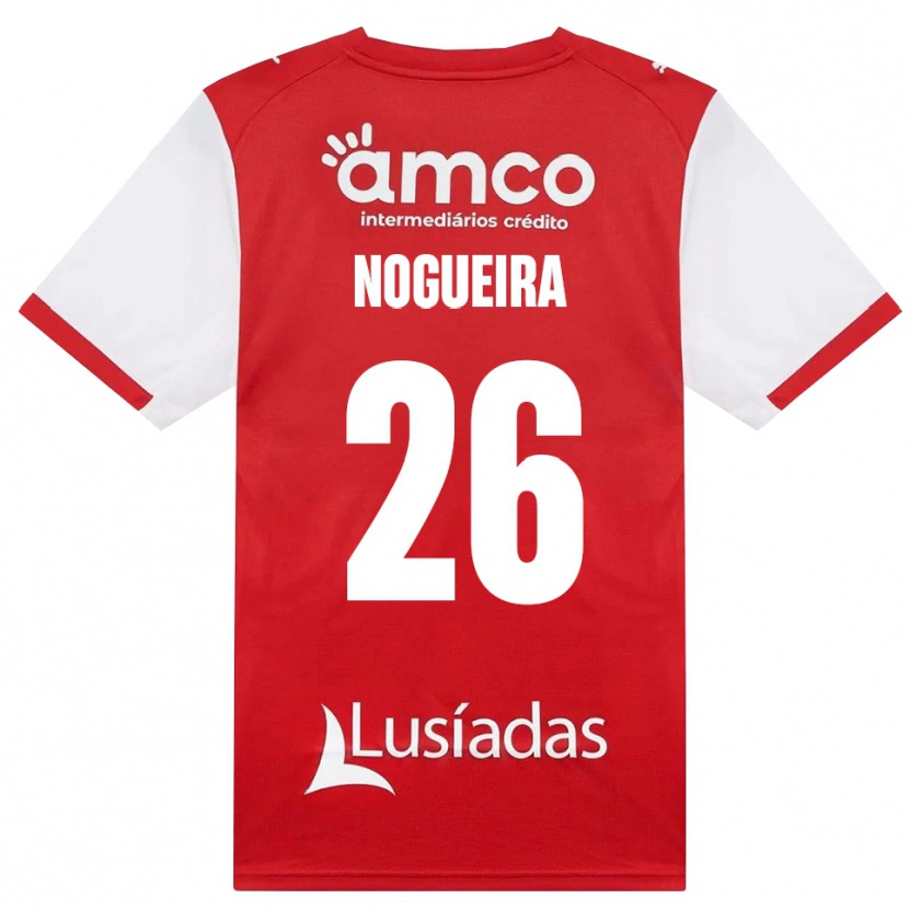 Danxen Enfant Maillot Ana Nogueira #26 Blanc Rouge Noir Tenues Domicile 2026/27 T-Shirt