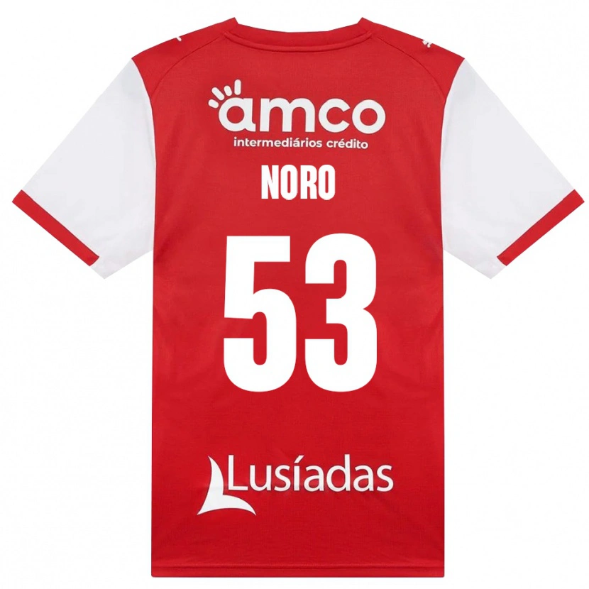Danxen Enfant Maillot Jonatás Noro #53 Blanc Rouge Noir Tenues Domicile 2026/27 T-Shirt