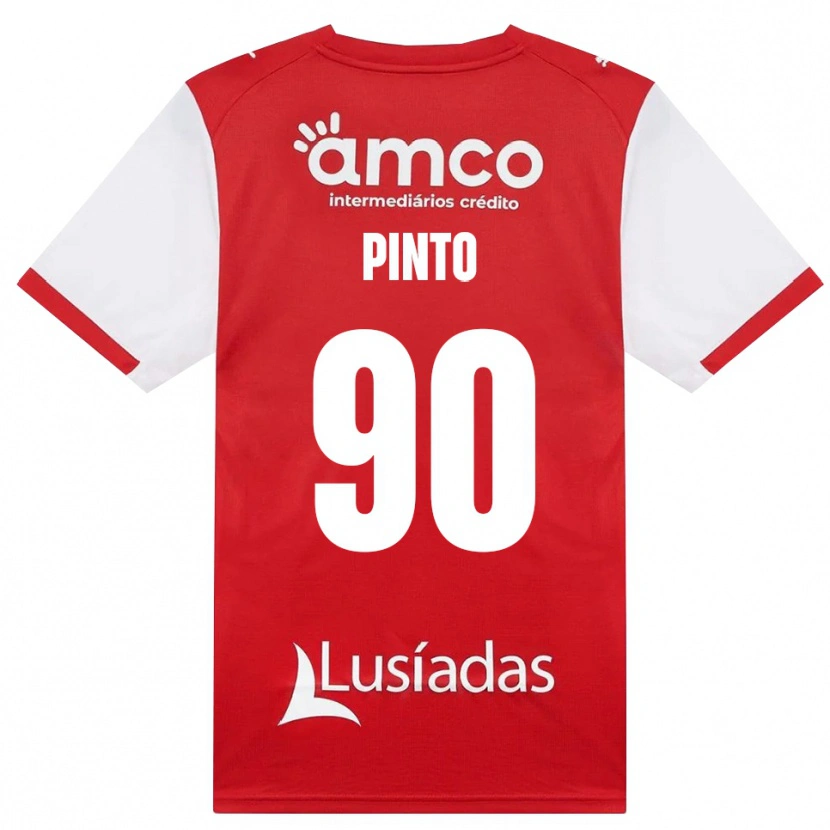 Danxen Enfant Maillot Luisinho #90 Blanc Rouge Noir Tenues Domicile 2026/27 T-Shirt