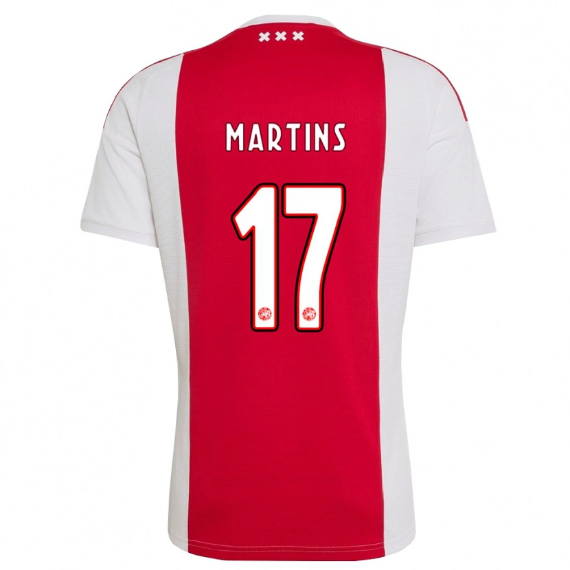 Danxen Enfant Maillot Lilinho Martins #17 Rouge Blanc Jaune Tenues Domicile 2026/27 T-Shirt