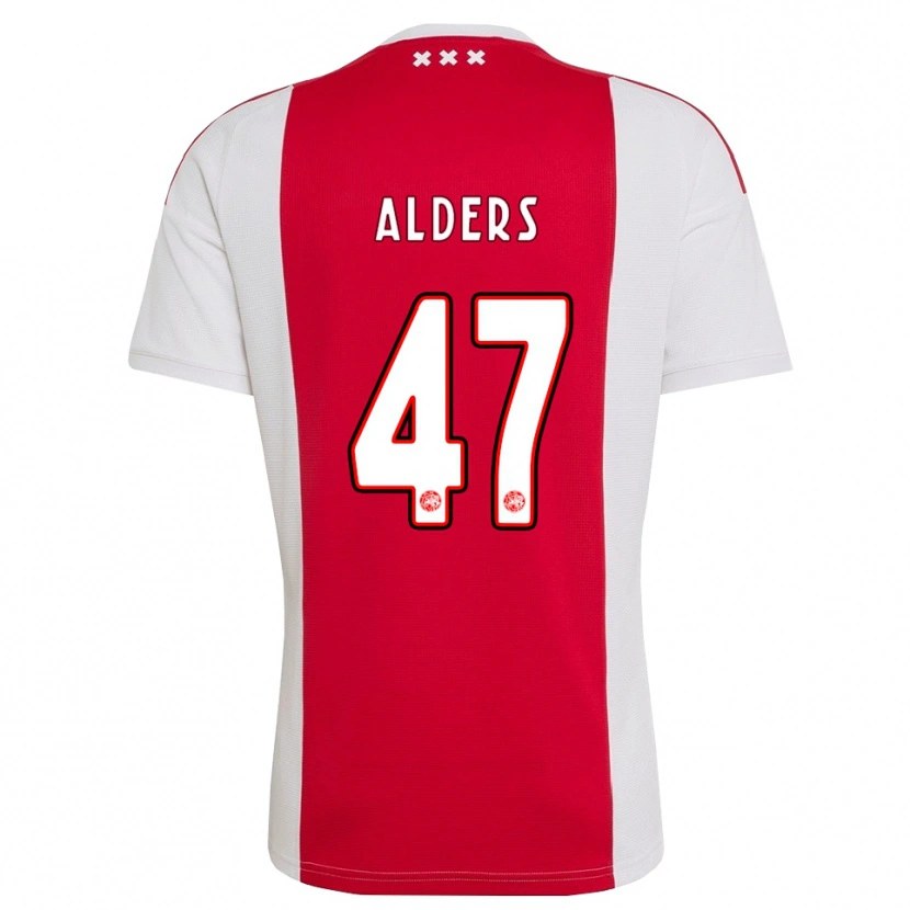 Danxen Enfant Maillot Gerald Alders #47 Rouge Blanc Jaune Tenues Domicile 2026/27 T-Shirt