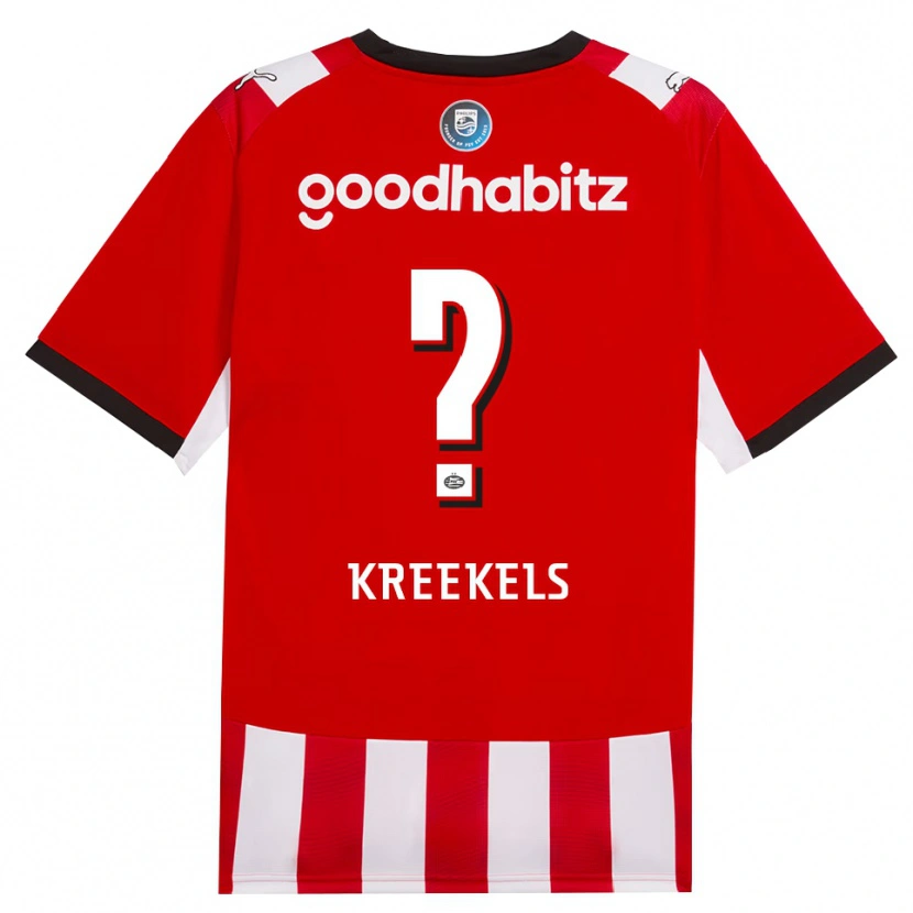 Danxen Enfant Maillot Mees Kreekels #0 Rouge Blanc Noir Tenues Domicile 2026/27 T-Shirt