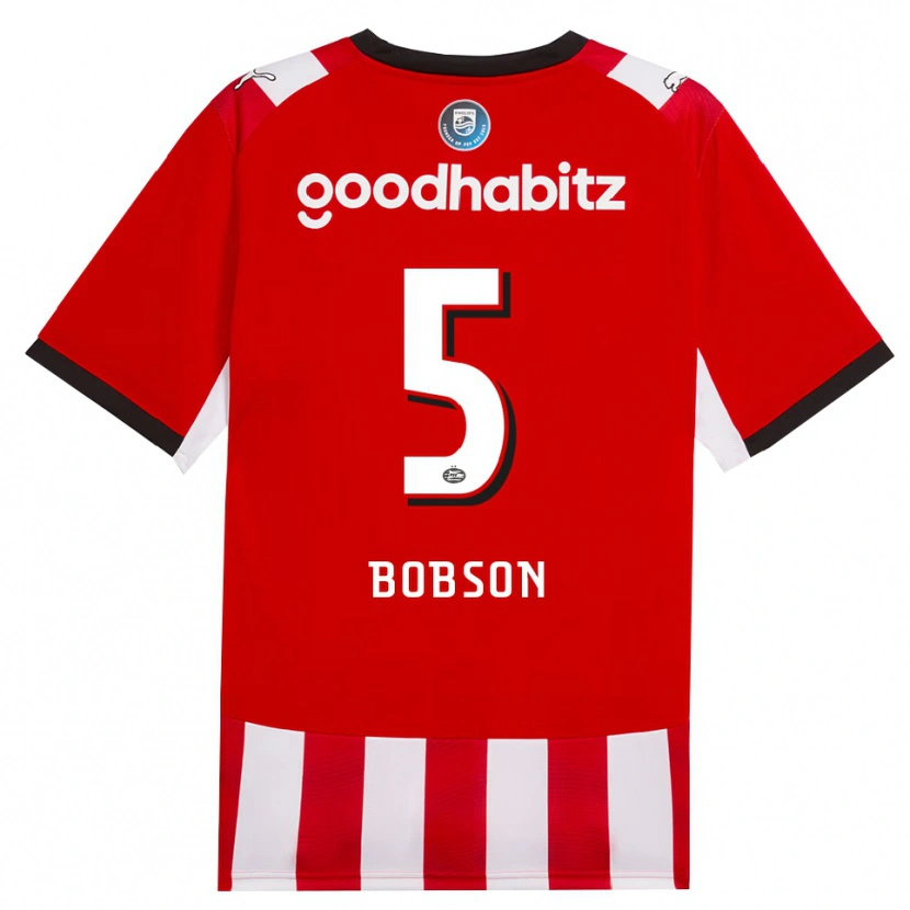 Danxen Enfant Maillot Ersien Bobson #5 Rouge Blanc Noir Tenues Domicile 2026/27 T-Shirt