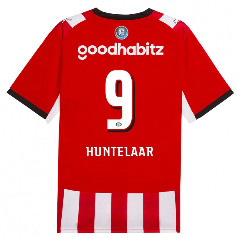 Danxen Enfant Maillot Seb Huntelaar #9 Rouge Blanc Noir Tenues Domicile 2026/27 T-Shirt