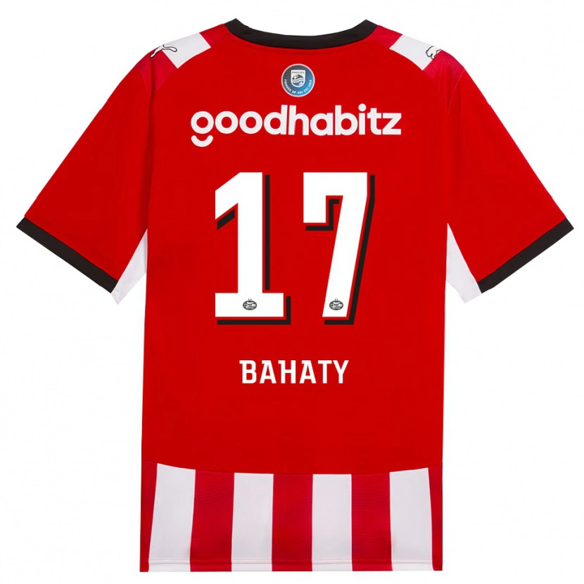 Danxen Enfant Maillot Manuel Bahaty #17 Rouge Blanc Noir Tenues Domicile 2026/27 T-Shirt