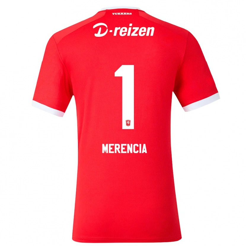 Danxen Enfant Maillot Leandro Merencia #1 Rouge Blanc Tenues Domicile 2026/27 T-Shirt