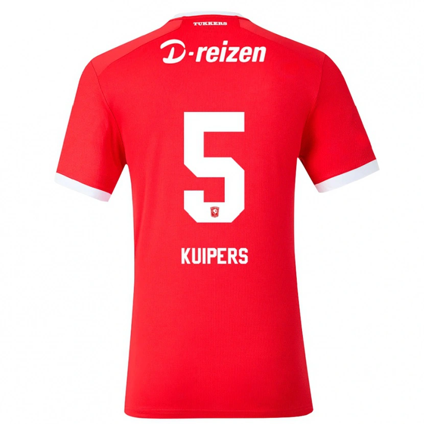 Danxen Enfant Maillot Bas Kuipers #5 Rouge Blanc Tenues Domicile 2026/27 T-Shirt