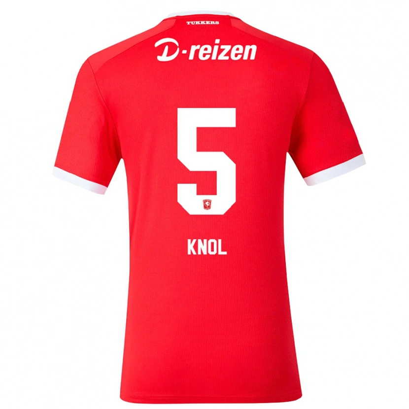Danxen Enfant Maillot Anna Knol #5 Rouge Blanc Tenues Domicile 2026/27 T-Shirt