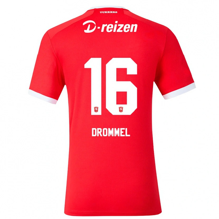 Danxen Enfant Maillot Joël Drommel #16 Rouge Blanc Tenues Domicile 2026/27 T-Shirt
