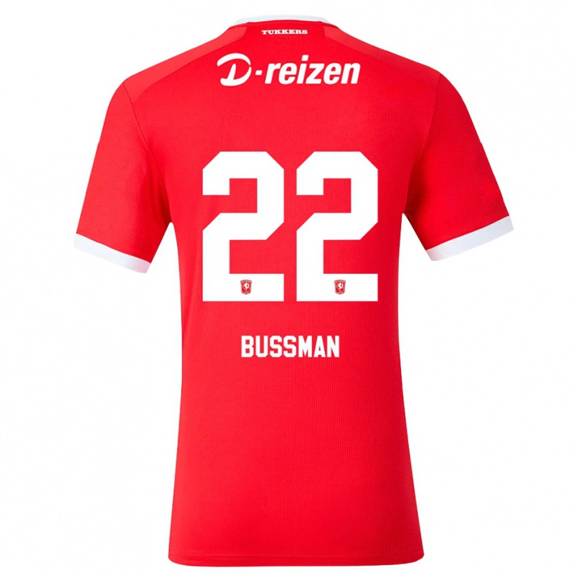 Danxen Enfant Maillot Fiene Bussman #22 Rouge Blanc Tenues Domicile 2026/27 T-Shirt
