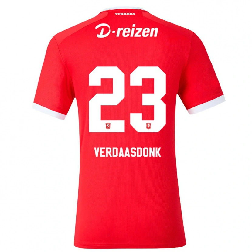 Danxen Enfant Maillot Suus Verdaasdonk #23 Rouge Blanc Tenues Domicile 2026/27 T-Shirt